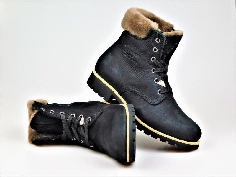 Panama Jack Boot Lammfell black