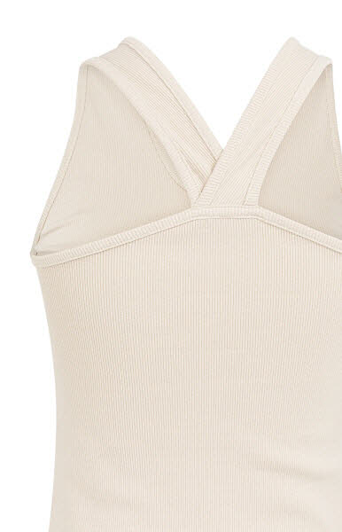 Yaya Oberteil gekreuzte Träger - cloud creme
