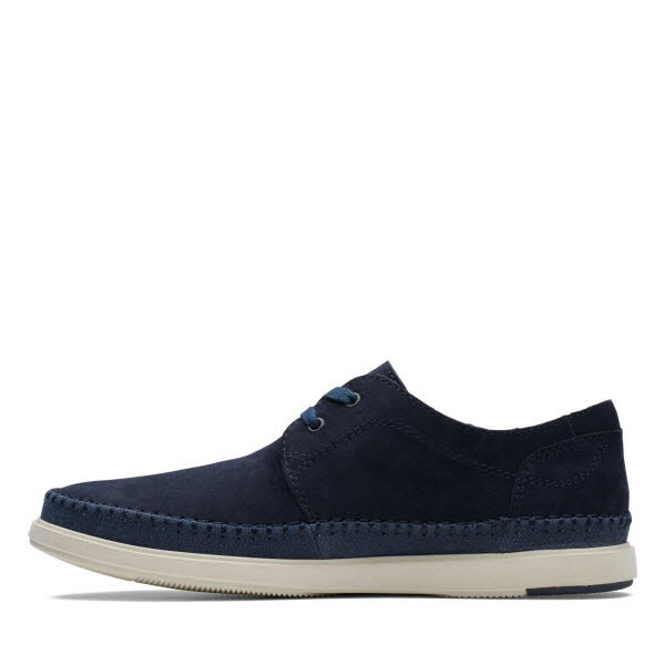 CLARKS Bratton Lo Navy Suede