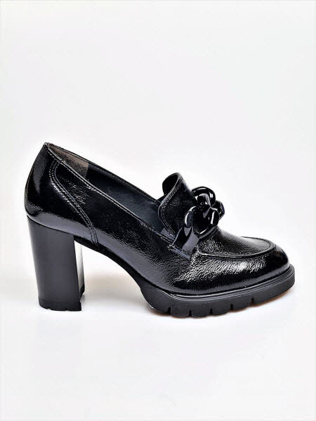 PAUL GREEN Pumps Knautschlack Kette