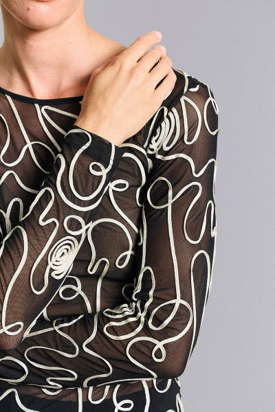 Bitte Kai Rand T-Shirt Twirl mesh