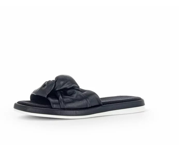 Gabor Pantoffel flach schwarz