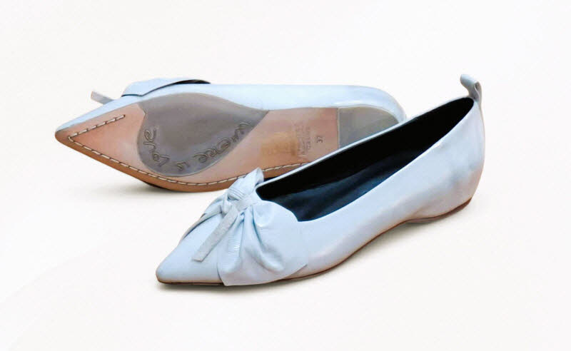 Rebecca White Ballerina Masche Laminato argento