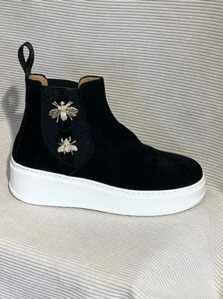 Giove Chelseaboot Velour Nero
