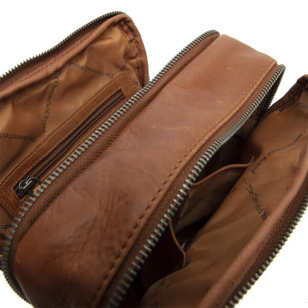 Chesterfield Makorian B.V. Alva Schultertasche cognac