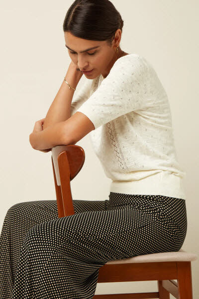 King Louie Exota BV Border Palazzo Pants Piper black