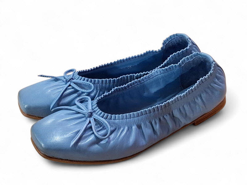 Rebecca White Ballerina Wash Nappa Sky