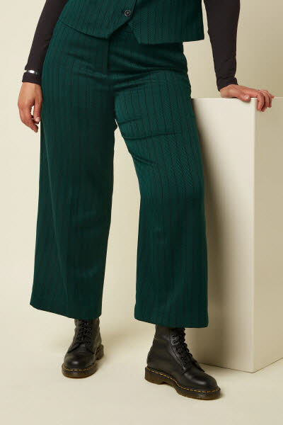 King Louie Exota BV Federica Pants Dale Chevron PineGreen
