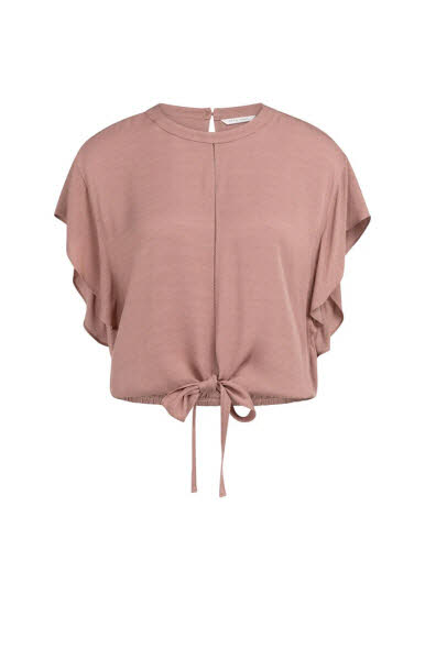 Yaya Shirt mit Knoten - Burlwood pink