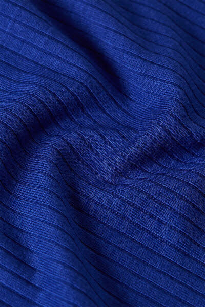 King Louie Exota BV Carice Top Uni Rib bluing