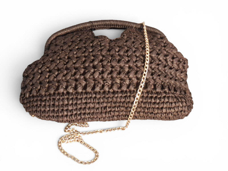 EXE Tasche Raffia brown