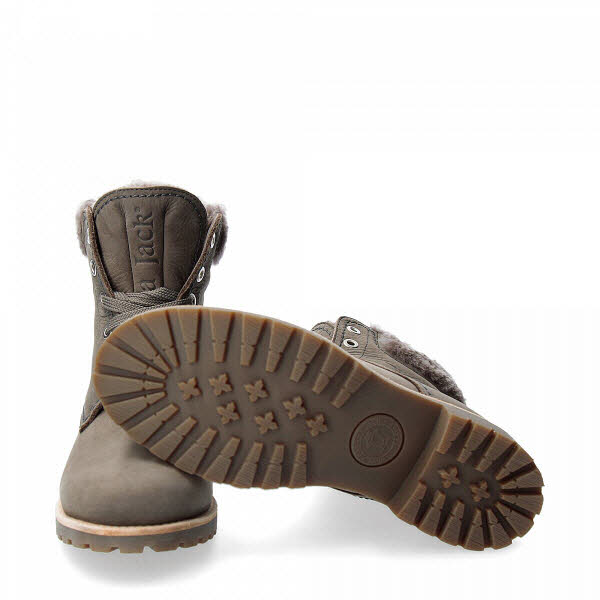 Panama Jack Boot Lammfell grau