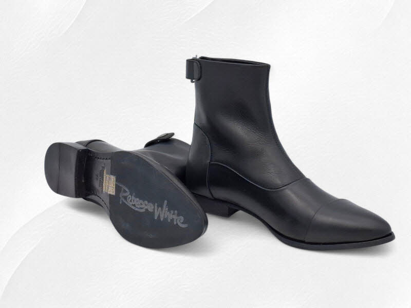 Rebecca White Stieflette Golden Nappa Black