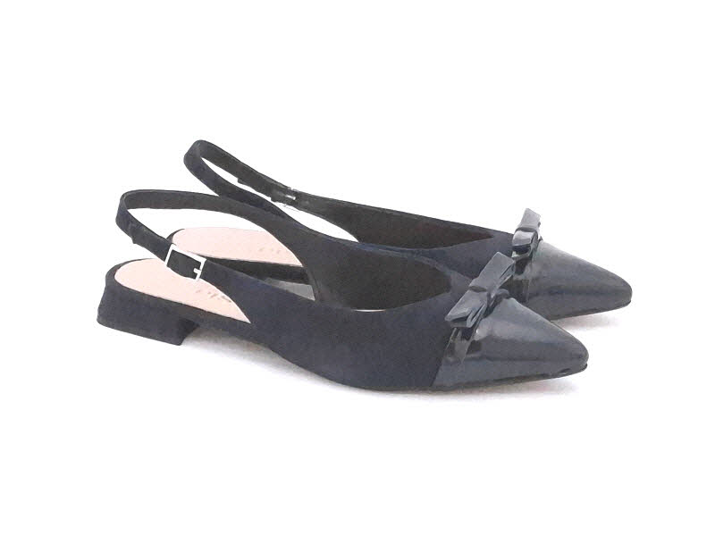 Gianluca Pisati Sling Velour/Lack blu