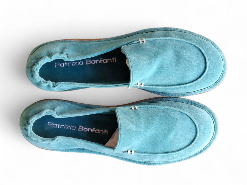 Patrizia Bonfanti Dover College Suede Turchese