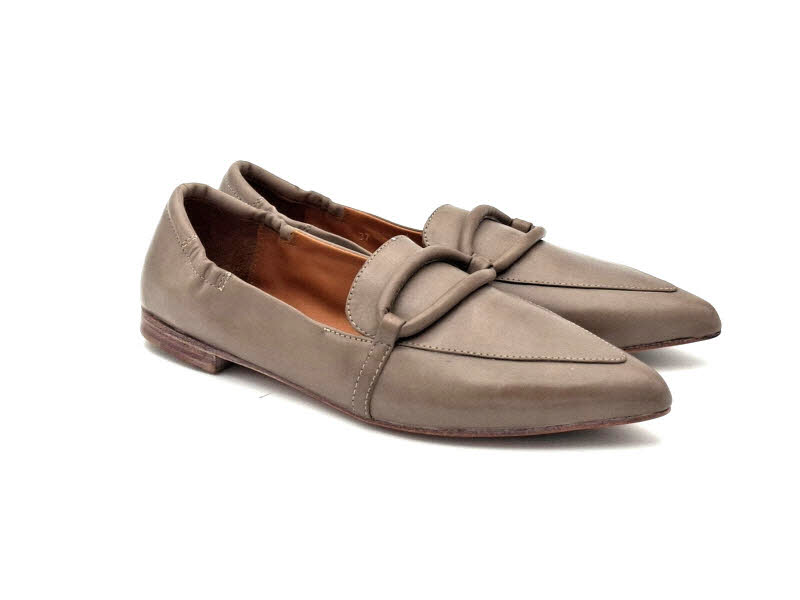 Rebecca White Slipper Grey