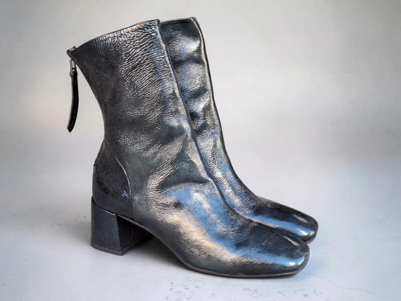 Rebecca White Stieflette Nera 2tone Naplack