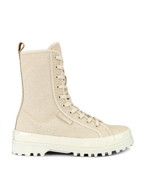 Leinen-Boot Alpina beige