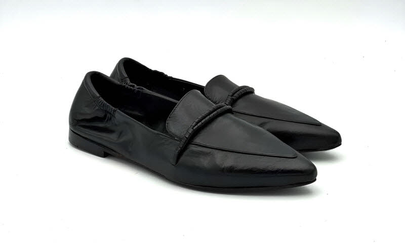 Rebecca White Slipper Wash Nappa black