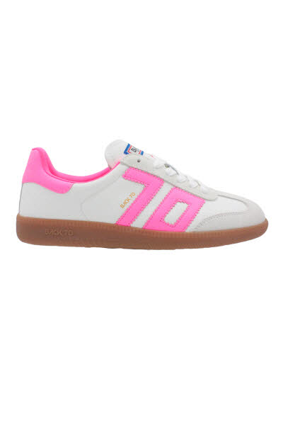 BACK 70 Cloud Leather White Fluo Pink