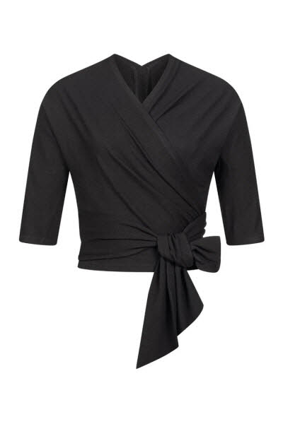 Marianna Deri Fashion Bella Wickelshirt schwarz