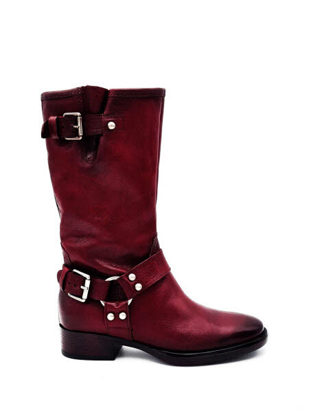 Stiefel Biker rot