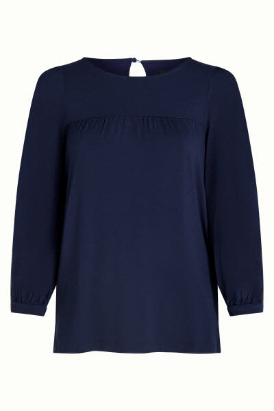 King Louie Exota BV Luella Top Viscose blue