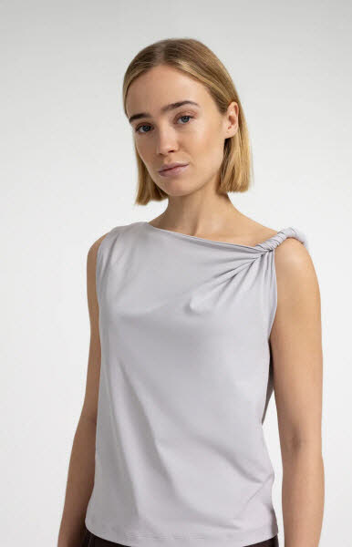 Yaya Top gedrechter Träger Gray