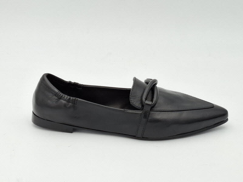 Rebecca White Slipper (Schmuck "(8)Wash Nappa Black