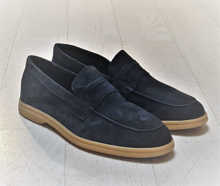 Antica Cuoieria Soldini Herrenslipper Amalfi Blu 6188