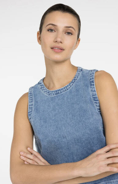 Yaya Oberteil ärmellos Denim