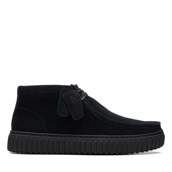 CLARKS Torhill Hi Black Suede