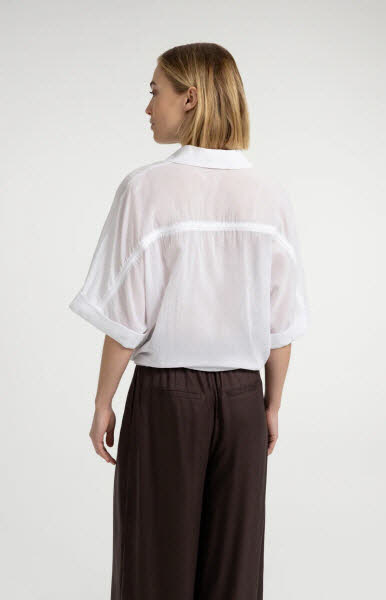 Yaya Bluse weite Ärmel white