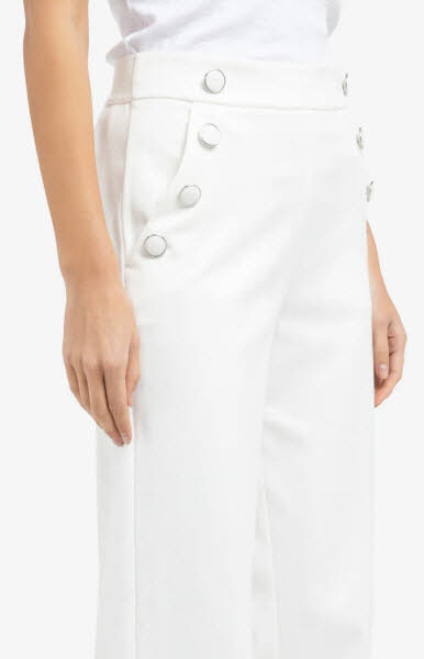 Yaya Hose hoher Bund offwhite