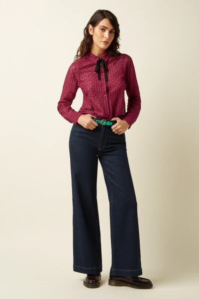 King Louie Exota BV Elia Blouse beaujolais red