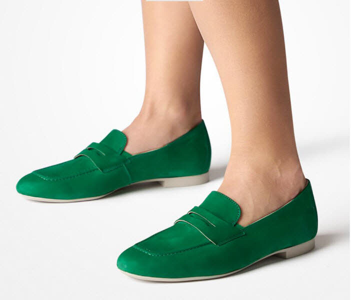 PAUL GREEN Slipper Royal Nubuk Green