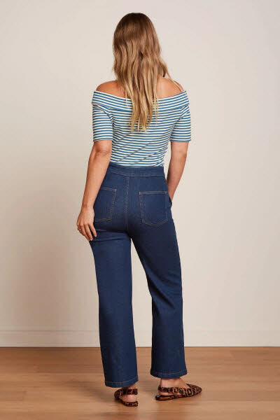 King Louie Exota BV Nives Top Mariniere Stripe Bluing
