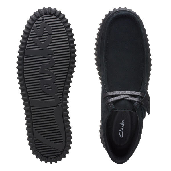 CLARKS Torhill Hi Black Suede