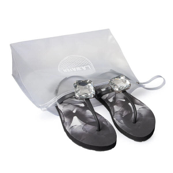 L.A. Waters DIAMOND BLACK SANDAL