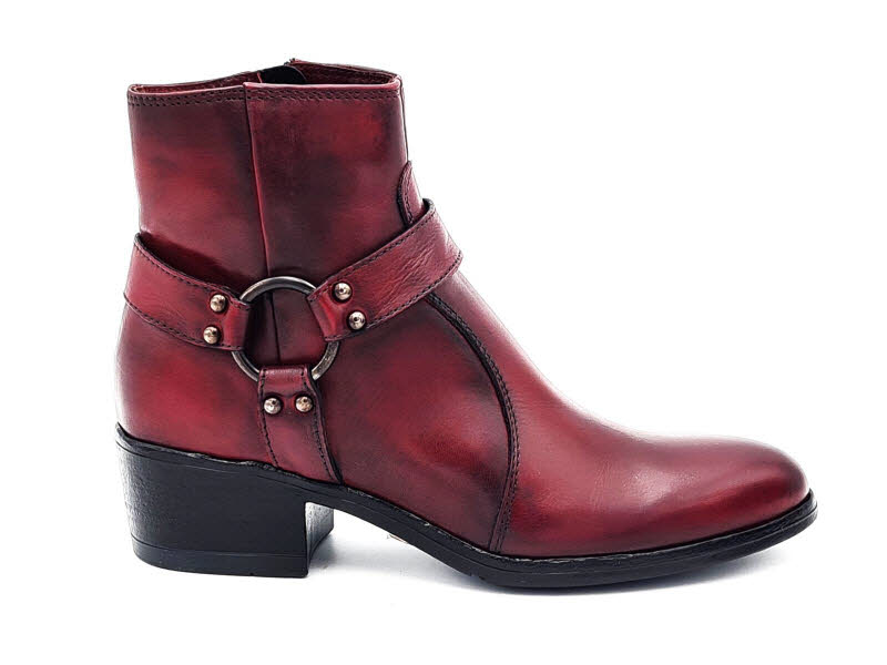 Stieflette Biker rot