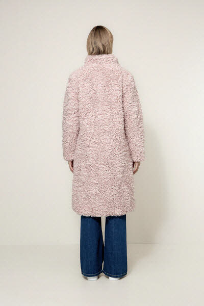 CATNOIR Mantel Fake Fur - Mauve