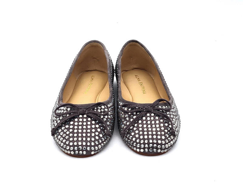 AlmaEnPena Ballerina Suede Grey