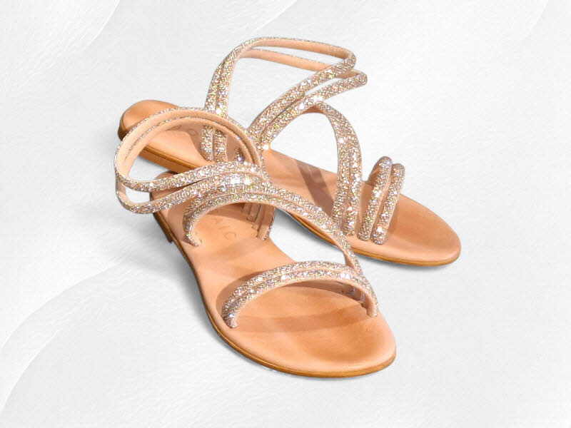 MOSAIC Sandale rosegold