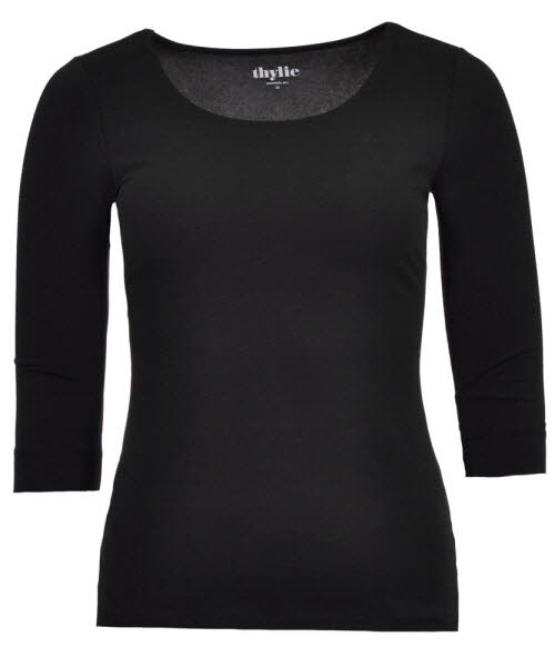 thylie Ragman Textilhandel GmbH Rose Shirt 3/4 schwarz