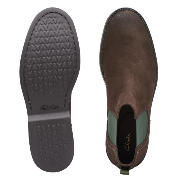 CLARKS Atticus LT Top Dark brown suede