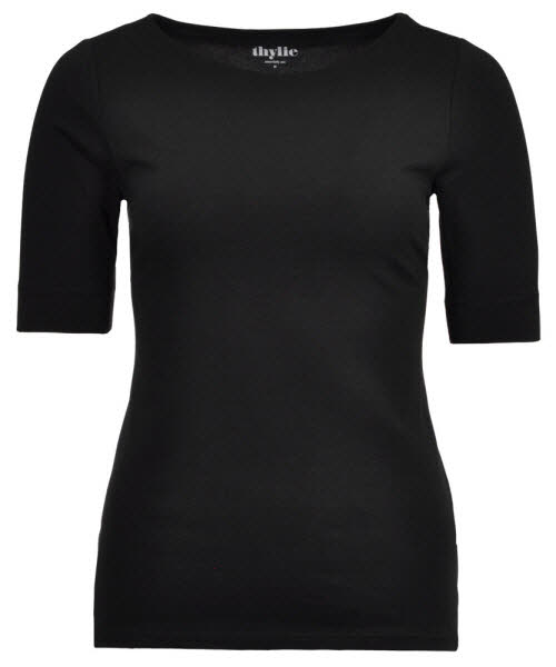 thylie Ragman Textilhandel GmbH Shirt Bianca Kurzarm schwarz