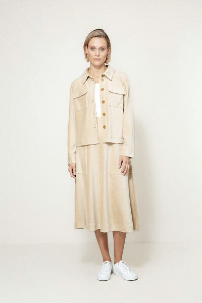 CATNOIR Jacke Jersey Cord - sand
