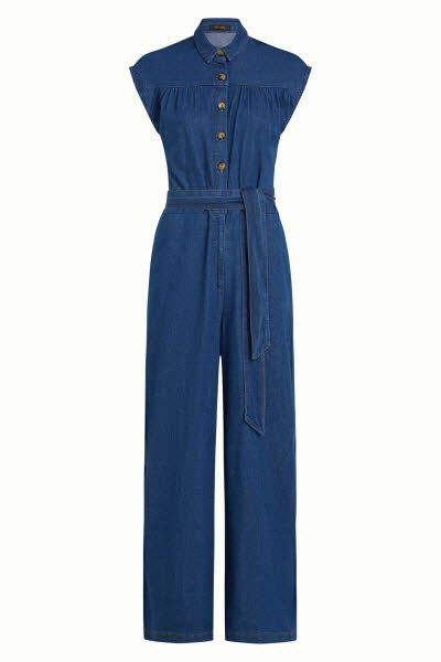 King Louie Exota BV Amy Jumpsuit Chambray Denim Blue