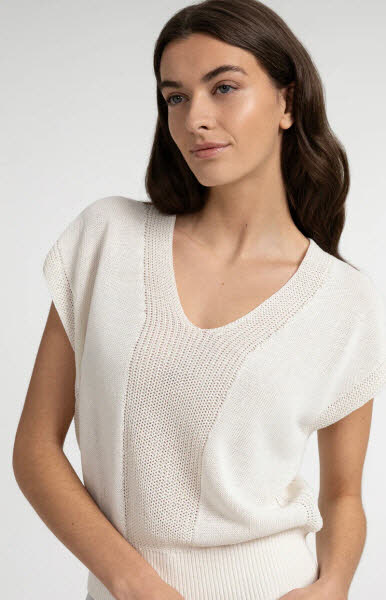 Yaya Pullover KA V-Ausschnitt