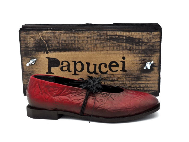 Papucei SC ANGELA INTERNATIONAL SRL NUR Ballerina Red
